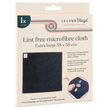 Extra-large 38 x 38 cm multi-purpose microfibre cloth