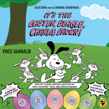 Vince Guaraldi - Selections from "It's the Easter Beagle, Charlie Brown" (Original Soundtrack Recording - Peanuts 75th Anniversary Mystery Easter Egg Edition) - 10" Easter Egg Shaped Bio-Attributed Vinyl In Random Colours  [RSD 2025]