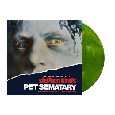 Neon Green with Orange Swirl Dead Catseye LP