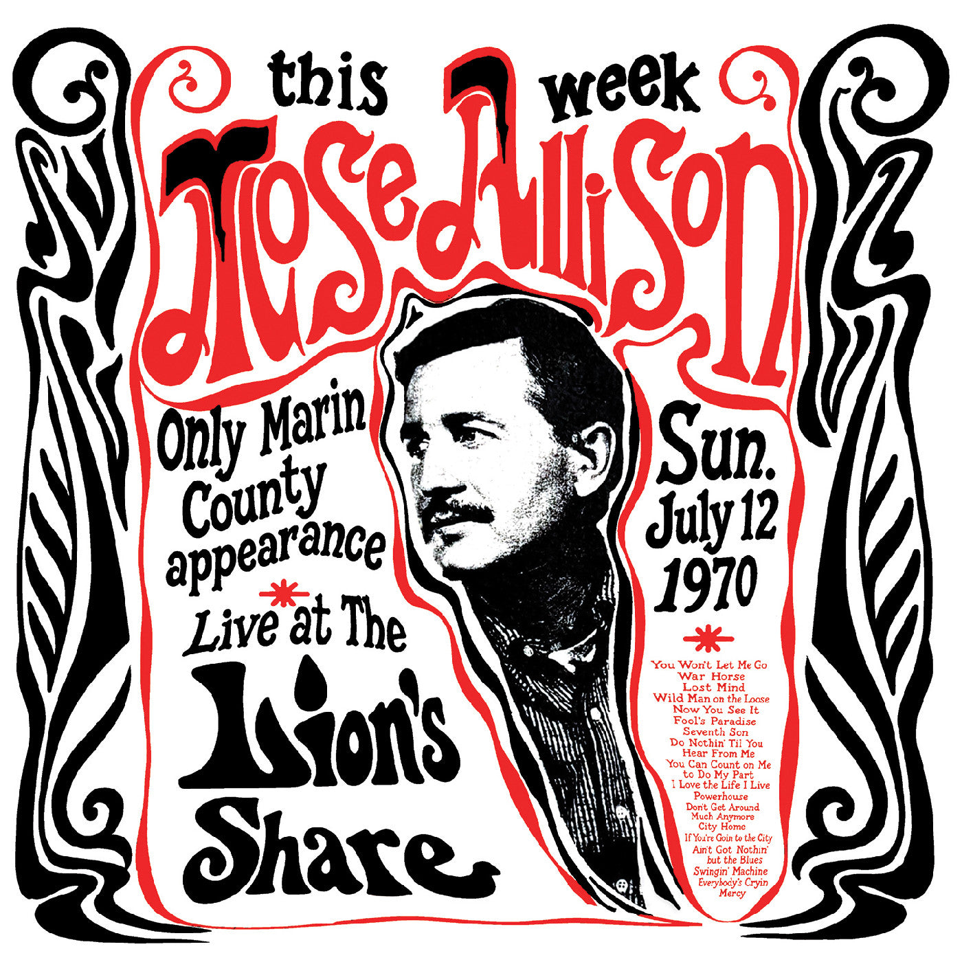 Mose Allison - Live at The Lion's Share July 12, 1970 - REMASTERED