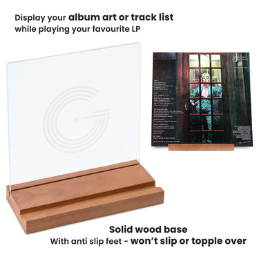 Keep next to your turntable to display your album art or track list while listening to your favourite LP