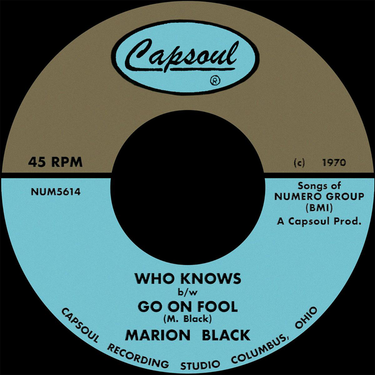 Marion Black - Go On Fool b/w Who Knows