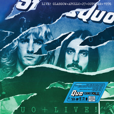 Status Quo - Live In Glasgow 27th October 1976 Night 1 - 2LP - Ticket Stub Mint and Blue Vinyl  [RSD 2025]