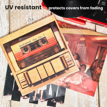 UV resistant 12” sleeves to protect your vinyl art