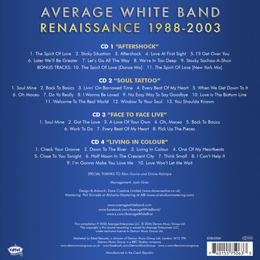 AVERAGE WHITE BAND - RENAISSANCE 1988-2003