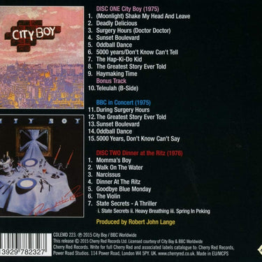 City Boy - City Boy/Dinner at the Ritz