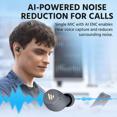 Edifier - X3 True Wireless Bluetooth 5.0 Earbuds with Touch Control - Black