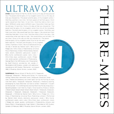 Ultravox - The Re-Mixes - 2LP - Clear Vinyl  [RSD 2026]