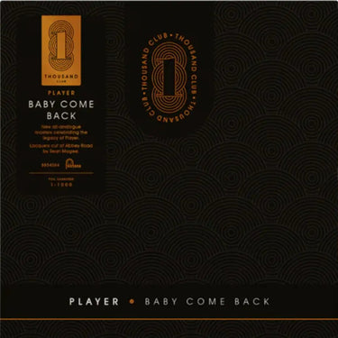 Player - Baby Come Back / Love Is Where You Find It (Thousand Club)