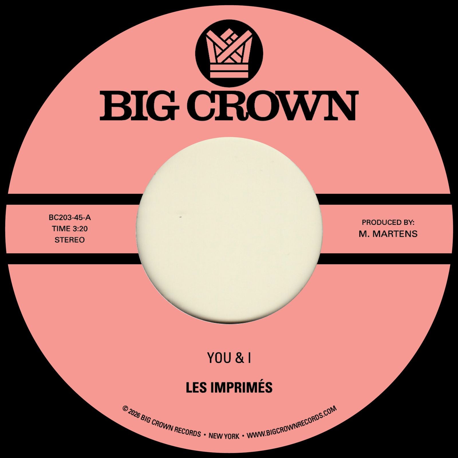 Les Imprimés - You & I / Miss The Days