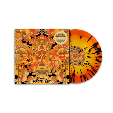 140g Orange, Yellow & Black Splatter LP