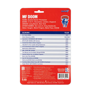 MF Doom - DOOMSDAY 2025 - Super7: Reaction Figure