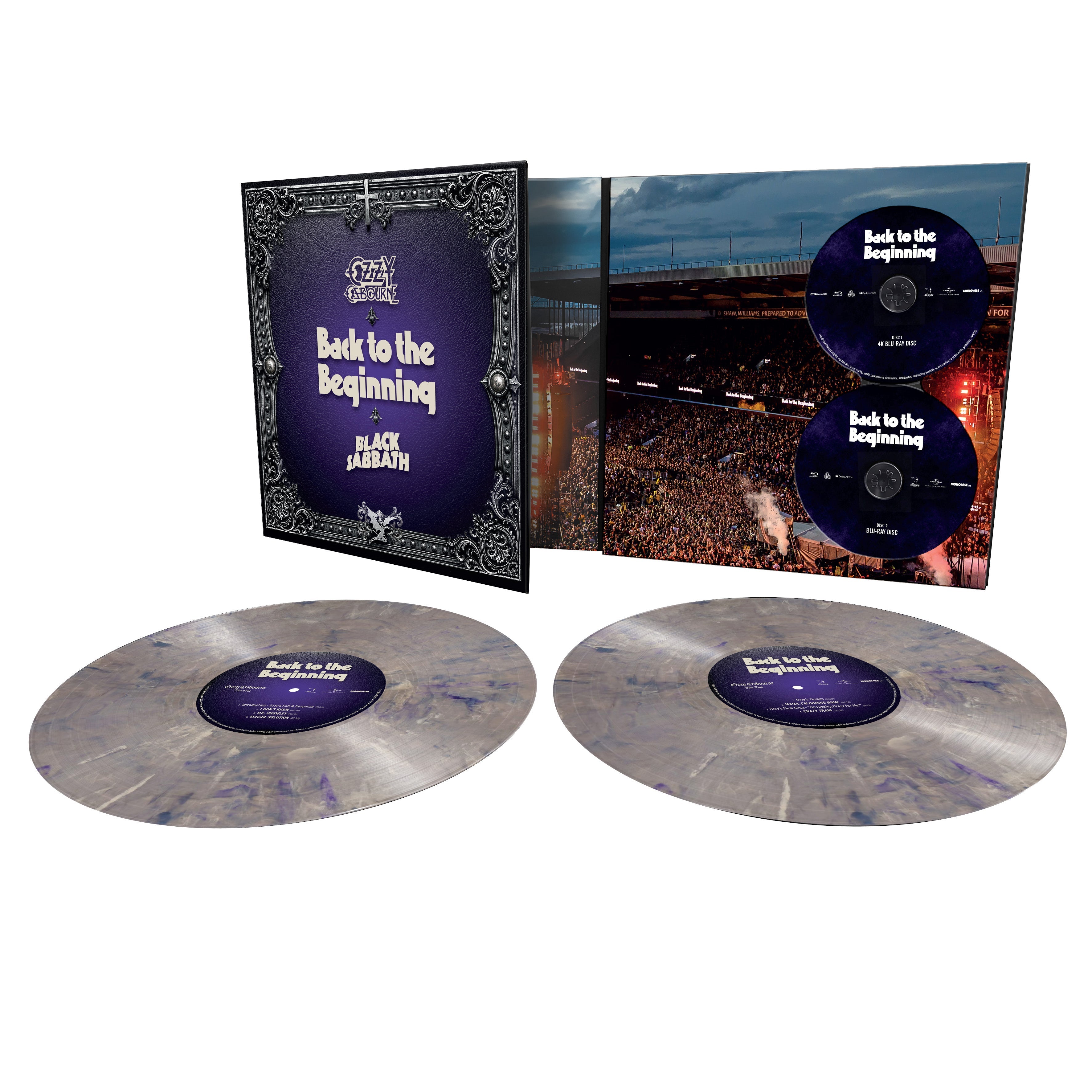 2 Blu-Ray/2LP Indie Exclusive SILVER & PURPLE METALLIC SPLATTER