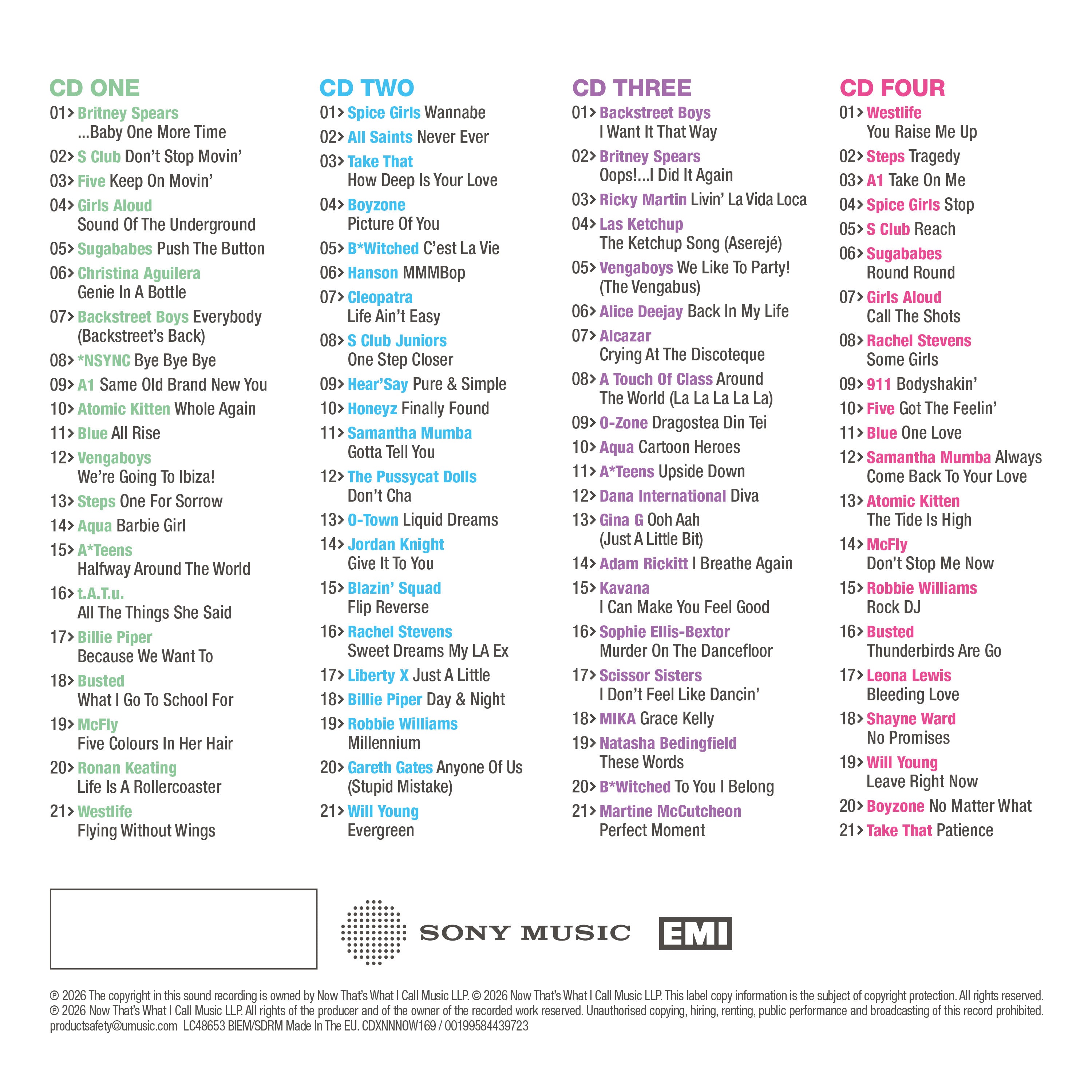 Various Artists - NOW That's What I Call An ERA - ONE MORE TIME: 1996-2007