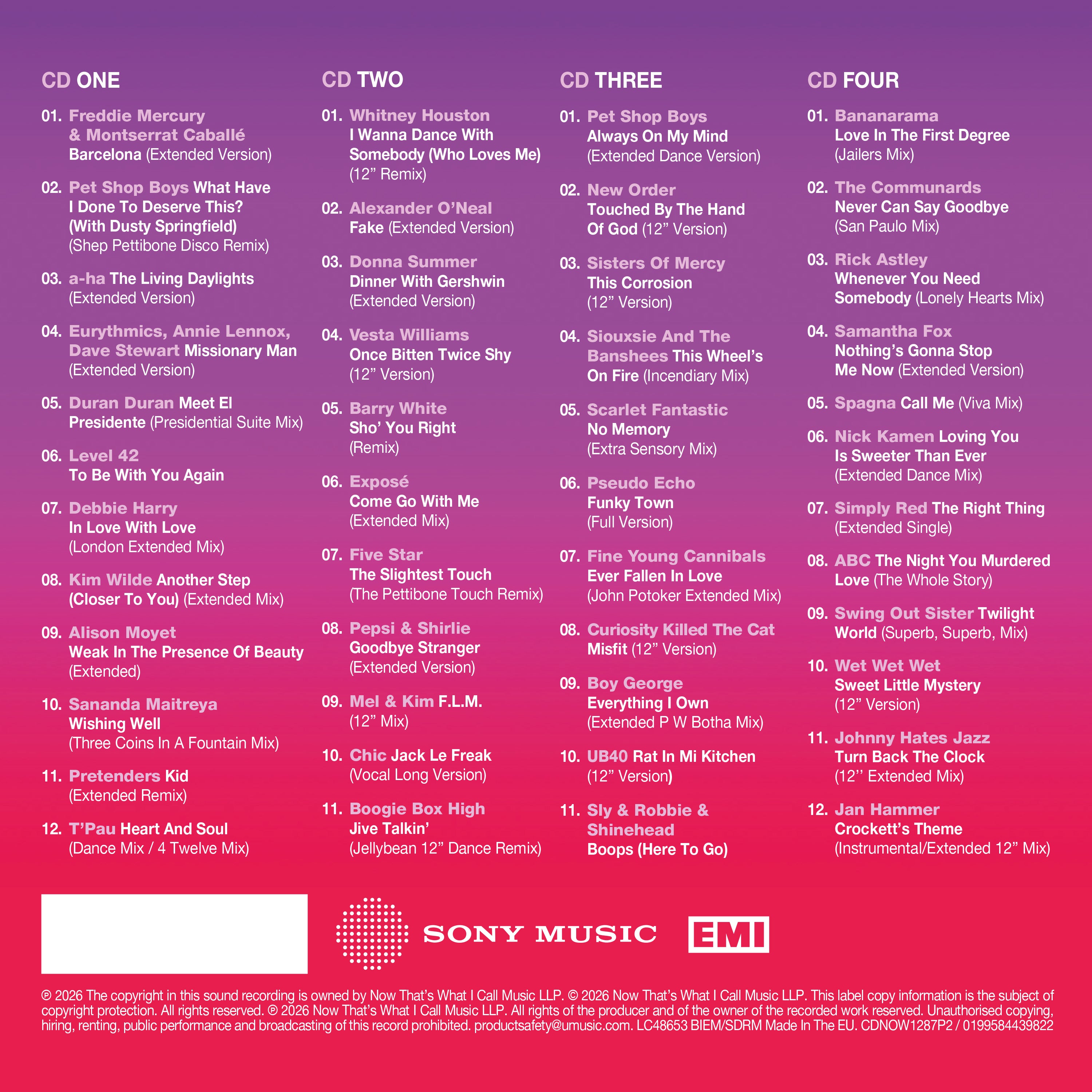 Various Artists - NOW 12" 80s: 1987 - Part Two