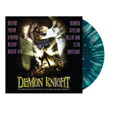 Blue & White Cryptkeeper Halloween Splatter LP
