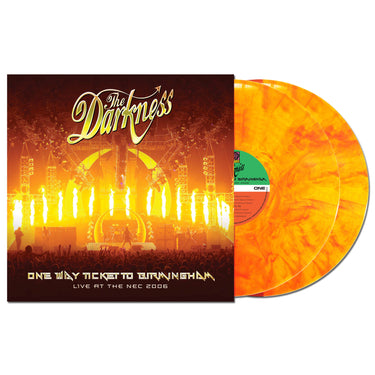 The Darkness - One Way Ticket To Birmingham (Live at The NEC, Birmingham, February 19, 2006) - 2LP - Red & Yellow Marble Vinyl  [RSD 2026]