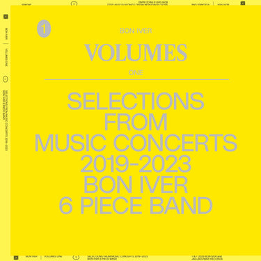 Bon Iver - VOLUMES: ONE "SELECTIONS FROM MUSIC CONCERTS 2019-2023 BON IVER 6 PIECE BAND