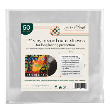 UV resistant 12” sleeves to protect your vinyl art