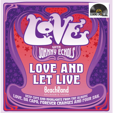 Love with Johnny Echols - Love & Let Live - Live At The Beachland Ballroom & Tavern, Cleveland, Ohio - April 30th 2025 - 1LP - 180g Cream White Vinyl  [RSD 2026]