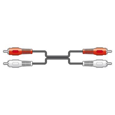 2 X Rca Phono Plugs To 2 X Rca Phono Plugs 1.2m