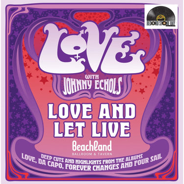 Love with Johnny Echols - Love with Johnny Echols - Love & Let Live - Live At The Beachland Ballroom & Tavern, Cleveland, Ohio - April 30th 2025 - 1LP - 180g Cream White Vinyl  [RSD 2026]