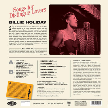 Billie Holiday - Songs For Distingue Lovers
